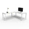 We'Re It Connect It L-Shaped Desk, 77 in D X 30 in H, 60 in W X Thermally Fused Laminate DI60304824L1BBF-WH-459 - alternate 7